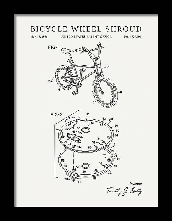 Bicycle Wheel Shroud Minimalist Patent Us4729604a
