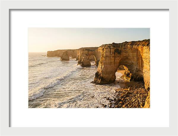 Big Sur Coastal Formations At Sunset