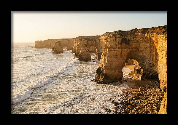 Big Sur Coastal Formations At Sunset