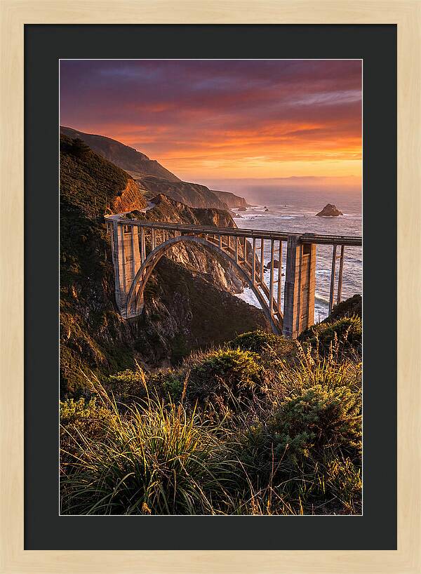 Big Sur Coastline At Golden Hour
