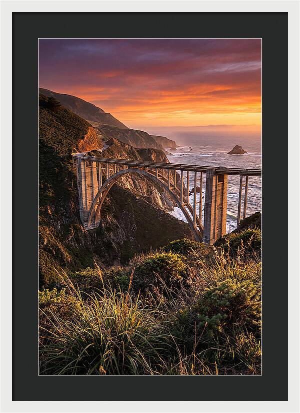 Big Sur Coastline At Golden Hour