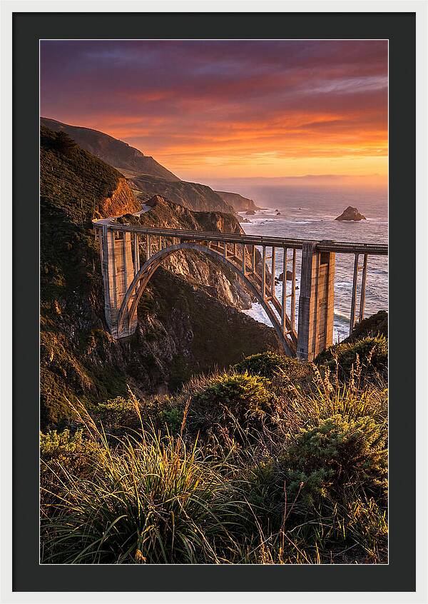 Big Sur Coastline At Golden Hour