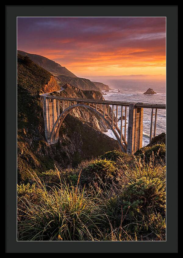 Big Sur Coastline At Golden Hour