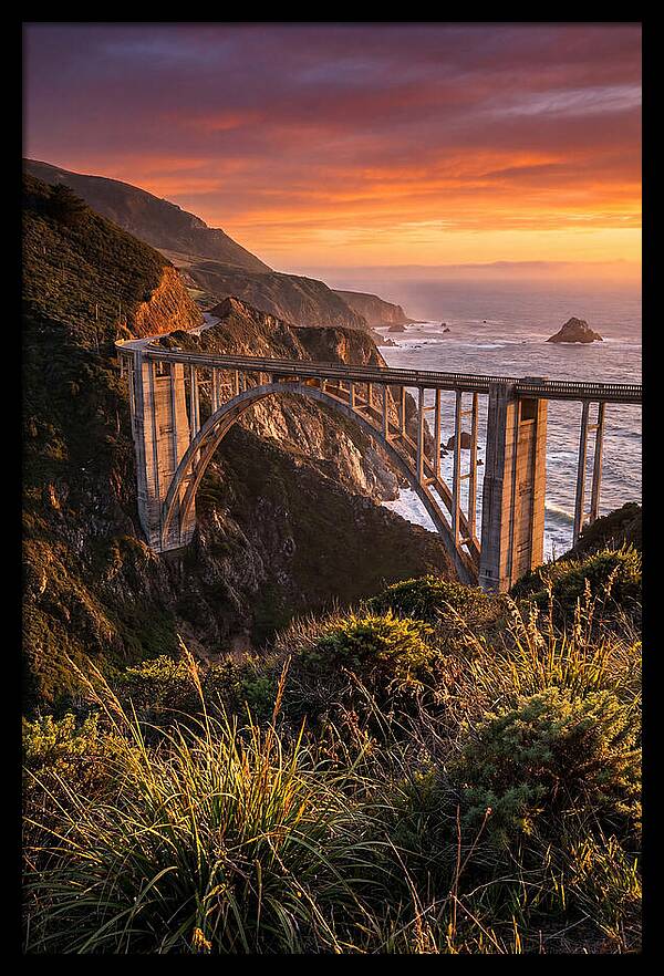 Big Sur Coastline At Golden Hour