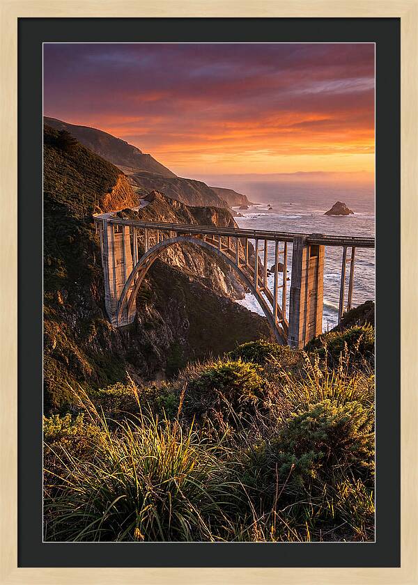 Big Sur Coastline At Golden Hour
