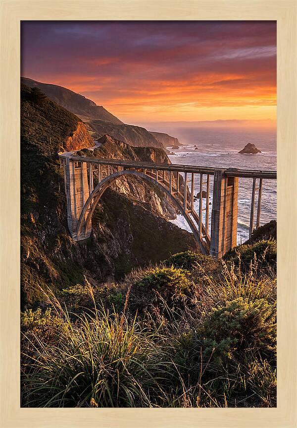 Big Sur Coastline At Golden Hour