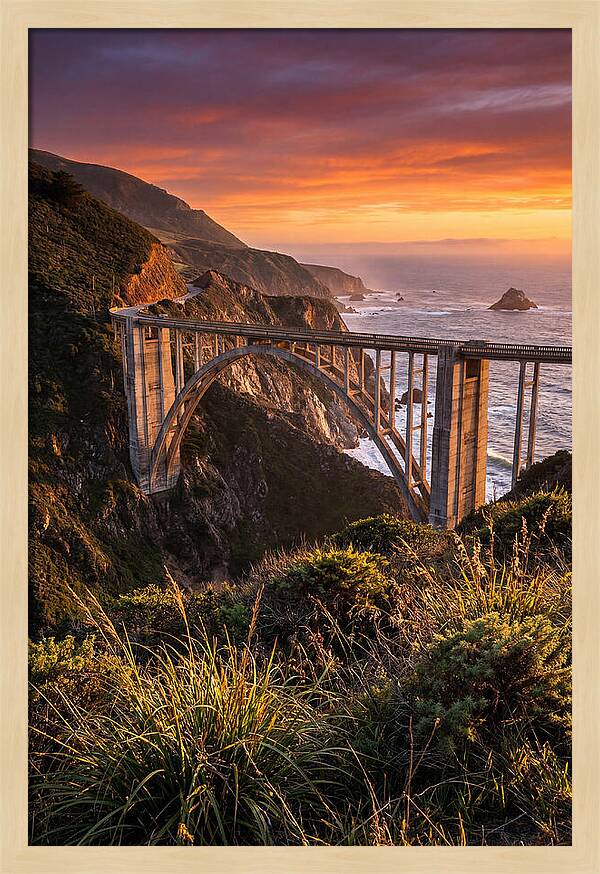 Big Sur Coastline At Golden Hour