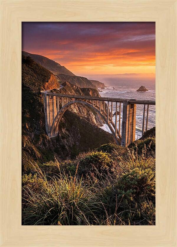 Big Sur Coastline At Golden Hour