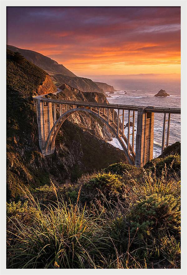 Big Sur Coastline At Golden Hour