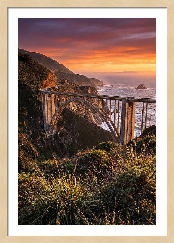Big Sur Coastline At Golden Hour