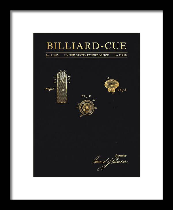 Billiard Cue Gold Patent Us278934a