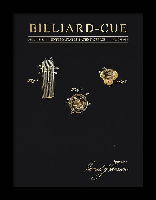 Billiard Cue Gold Patent Us278934a