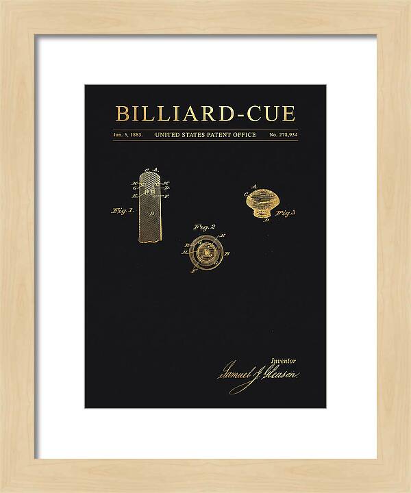 Billiard Cue Gold Patent Us278934a