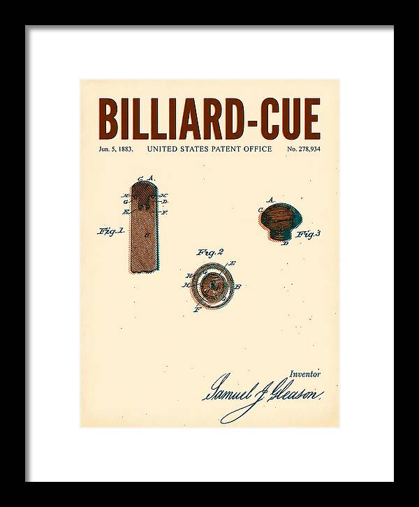 Billiard Cue Retro Patent Us278934a