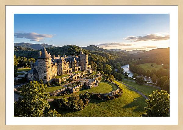 Biltmore Estate At Sunset