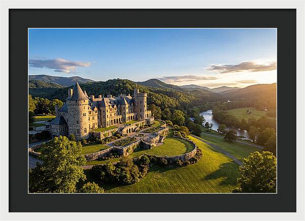 Biltmore Estate At Sunset