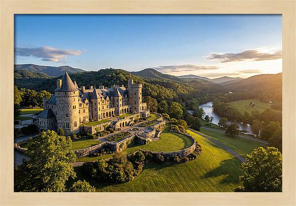 Biltmore Estate At Sunset