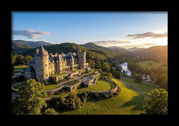 Biltmore Estate At Sunset