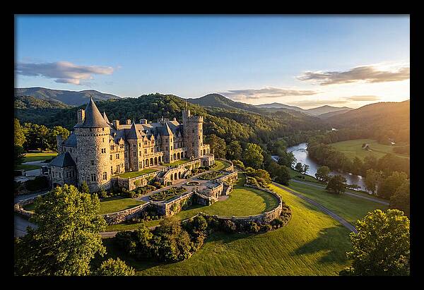Biltmore Estate At Sunset
