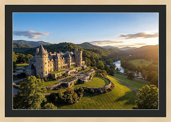 Biltmore Estate At Sunset
