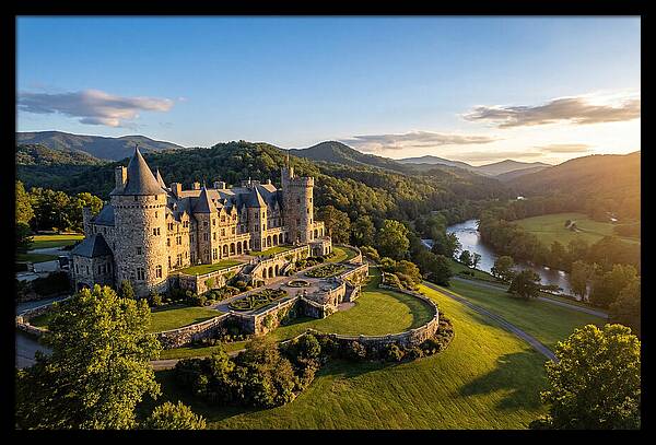 Biltmore Estate At Sunset