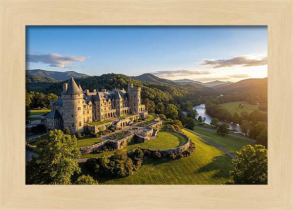 Biltmore Estate At Sunset
