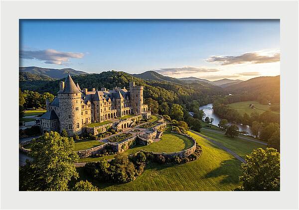 Biltmore Estate At Sunset