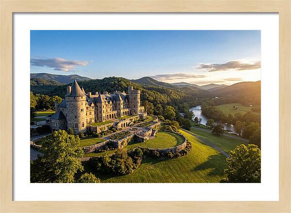 Biltmore Estate At Sunset