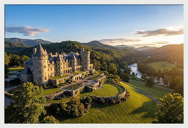 Biltmore Estate At Sunset