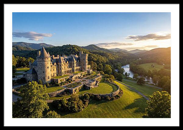 Biltmore Estate At Sunset