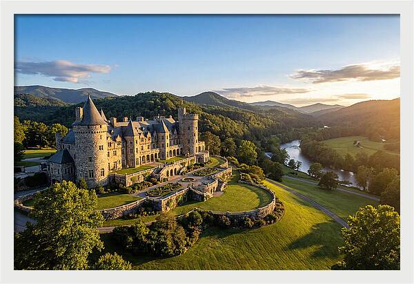 Biltmore Estate At Sunset