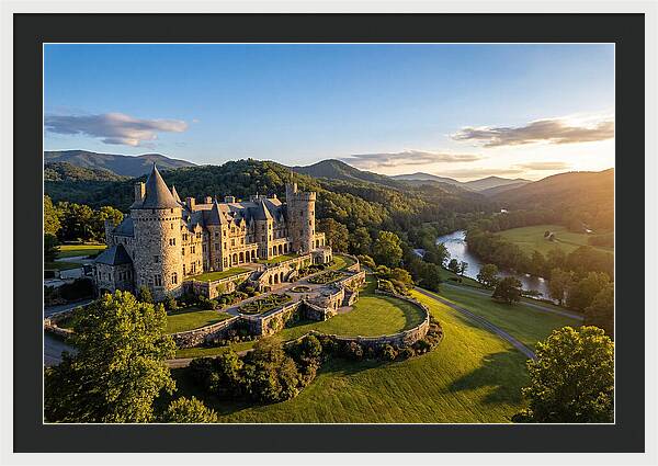 Biltmore Estate At Sunset