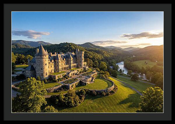 Biltmore Estate At Sunset