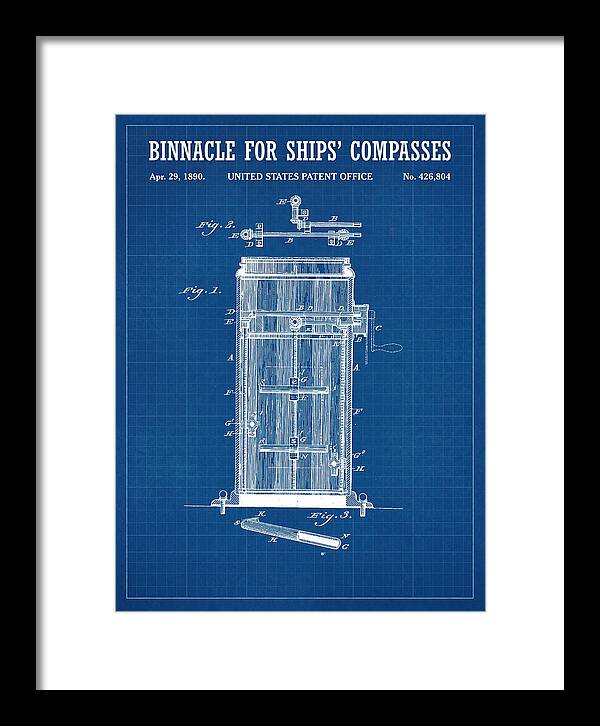 Binnacle For Ships' Compasses Blueprint Patent Us426804