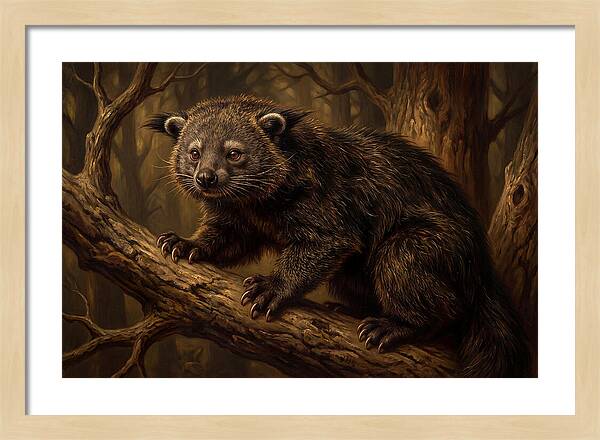 Binturong In A Forest Setting