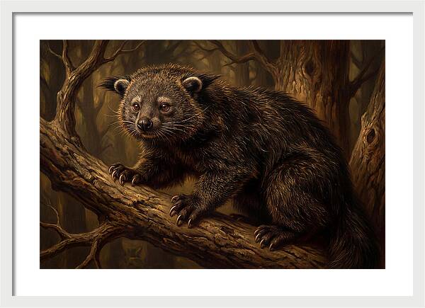 Binturong In A Forest Setting
