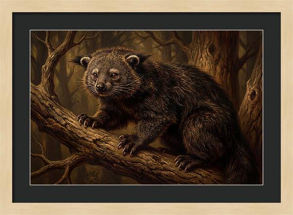Binturong In A Forest Setting