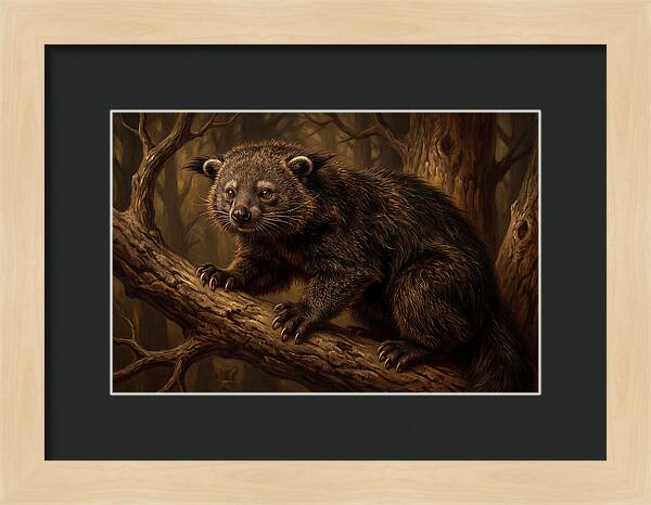 Binturong In A Forest Setting