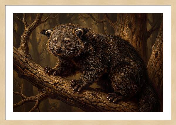Binturong In A Forest Setting