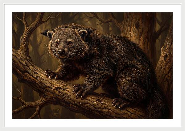Binturong In A Forest Setting