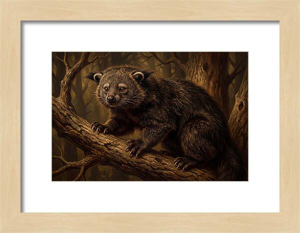 Binturong In A Forest Setting