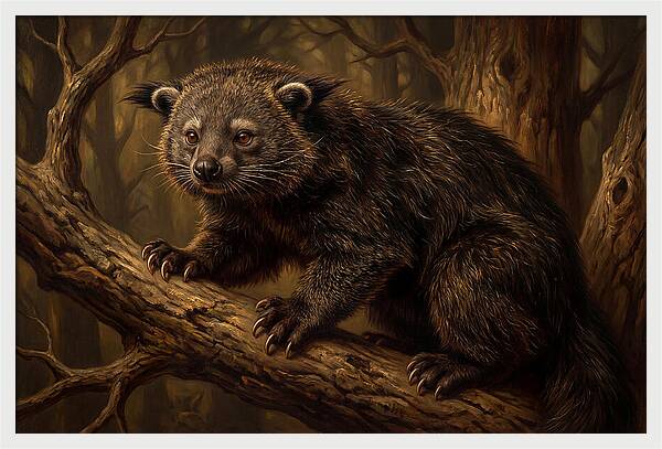 Binturong In A Forest Setting