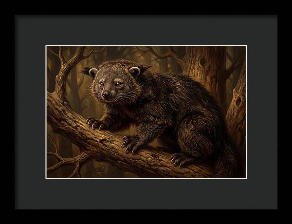 Binturong In A Forest Setting