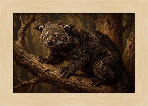 Binturong In A Forest Setting