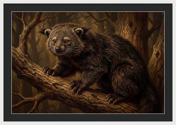 Binturong In A Forest Setting