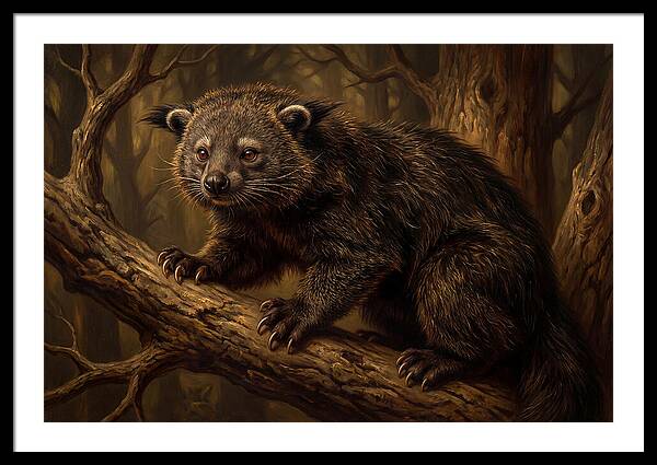 Binturong In A Forest Setting