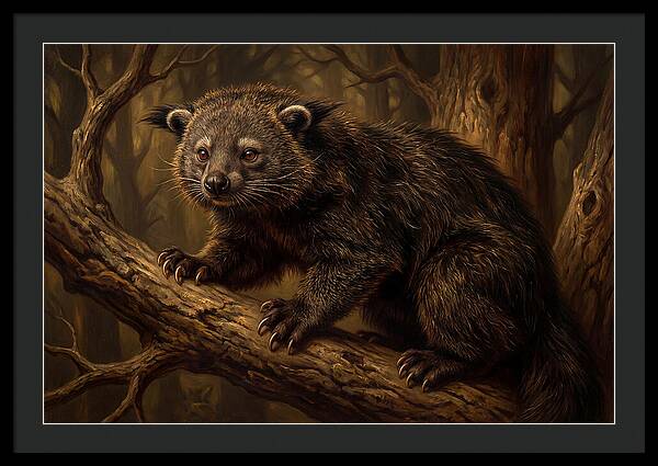 Binturong In A Forest Setting