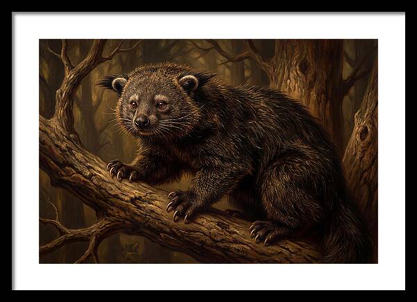 Binturong In A Forest Setting