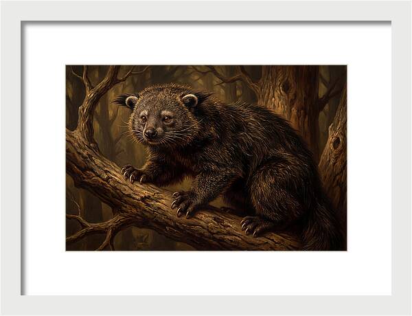 Binturong In A Forest Setting