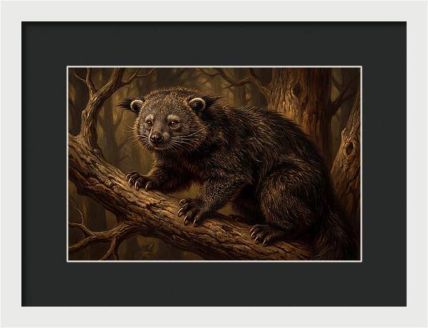 Binturong In A Forest Setting